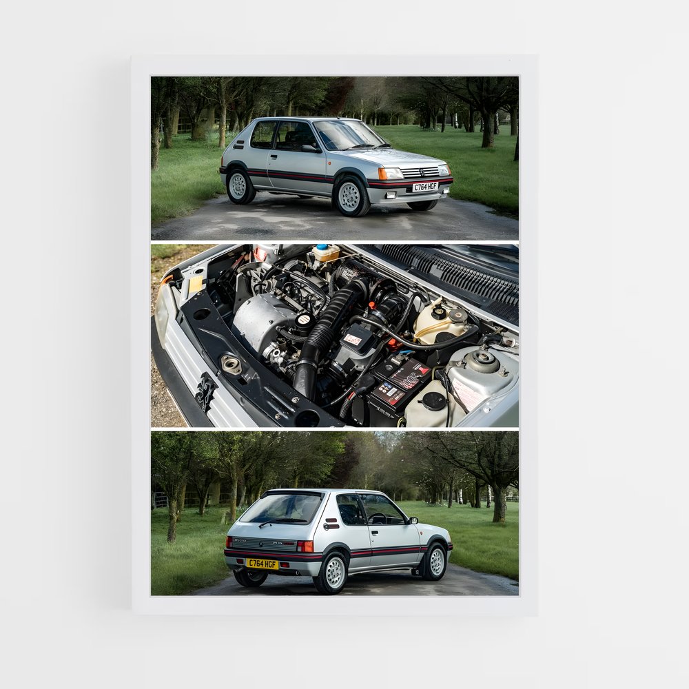 Poster Moteur de Passion – affiche Peugeot (vue 3)